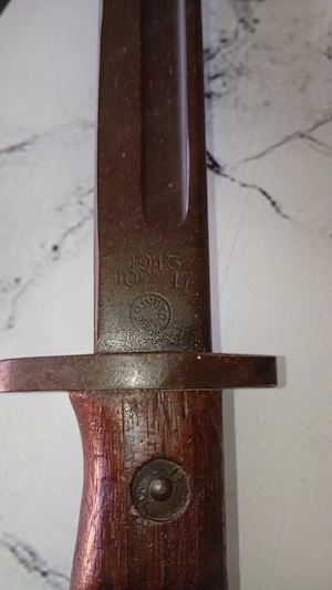 Baionetă de colecție Remington Model 1913 Autentică WWI 