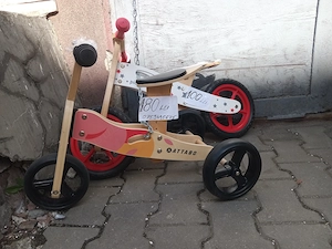 Bicicletă și Tricicletă de lemn pentru copii- Predare Bistrița (zona Big)