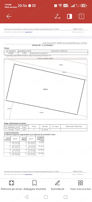 Vând teren intravilan Loc Deusu jud Cluj