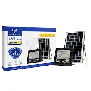Proiectoare solare 200w cu panou cablu 3metri lungime , telecomanda , noi sigilate - imagine 4