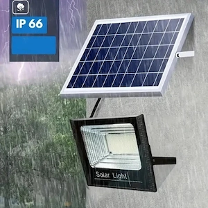 Proiectoare solare 200w cu panou cablu 3metri lungime , telecomanda , noi sigilate - imagine 3