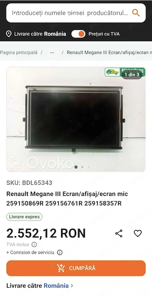 Display Renault Megane III - imagine 3