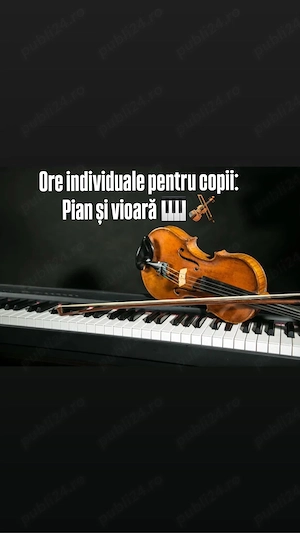 Ofer meditatii la pian si vioară