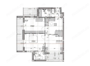 Apartament cu 3 camere 2 bai loc privat de parcare 72mp utili Turnisor - imagine 4