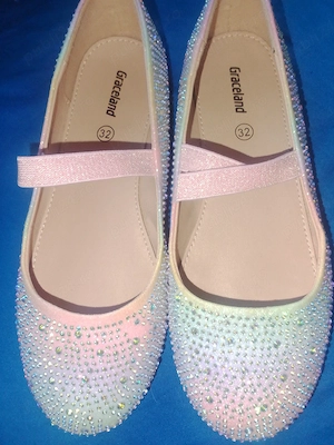 Pantofi cu strasuri pt fetite - imagine 5
