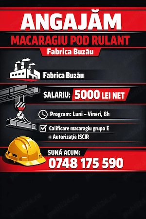 MACARAGIU pod rulant- fabrica Buzau
