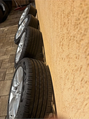 Jante  cu cauciucuri Continental  peugeot citroen dot 2024 ca noi215/55/17 - imagine 2