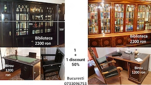 Vand mobilier - unicat, colectie din lemn masiv - 1 + 1 discount 50% - imagine 2