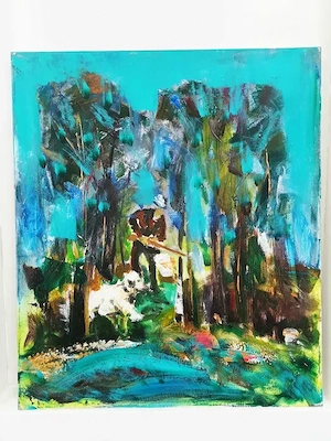 Tablou Florin Petrachi - ulei pe panza, 60x70m - imagine 4