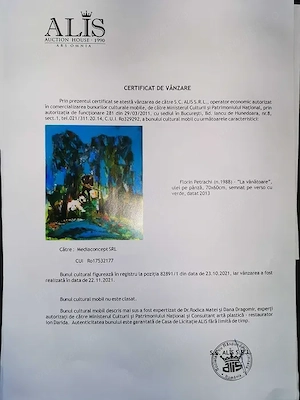 Tablou Florin Petrachi - ulei pe panza, 60x70m - imagine 2