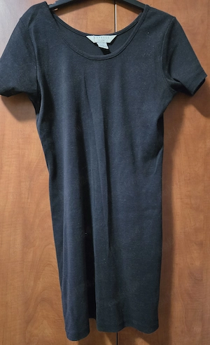 Express Tricot - rochie scurta dama neagra, masura M