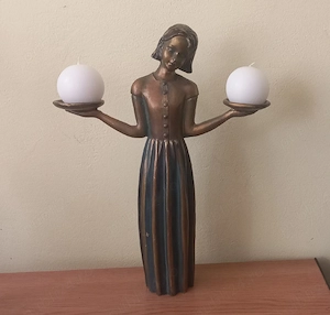 Suport de lumânări Bird Girl, anii 1960, Germania.