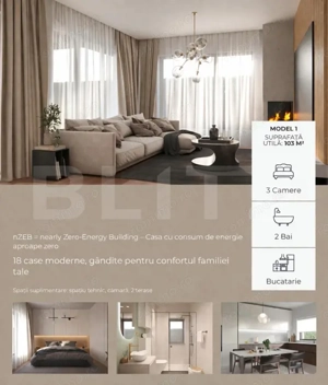 Casa individuala 103-108 mp, situata intr-un cartier nou in Mihai Viteazu - imagine 3