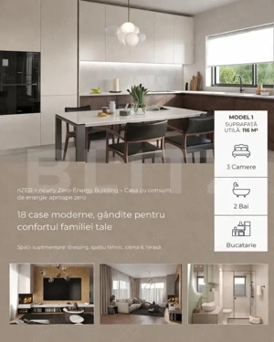 Casa individuala 103-108 mp, situata intr-un cartier nou in Mihai Viteazu - imagine 4