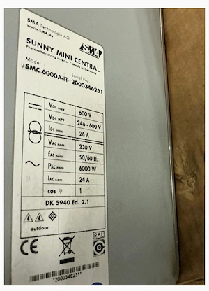 Invertor Solar Sunny Mini Central SMC 6000 A-IT - imagine 3