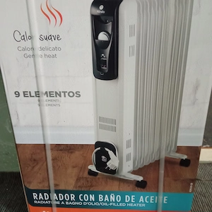 Calorifer electric cu ulei Klindo, 2000 W, 9 elementi, Termostat reglabil, 2 trepte de put