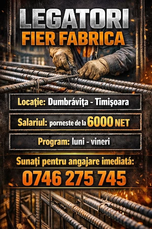 LEGATORI fier- fabrica Timisoara