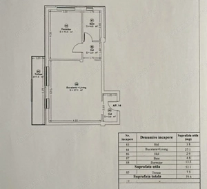 Giroc-Chisoda | 2 Camere | Semi-Mobilat  | Loc de parcare | - imagine 8