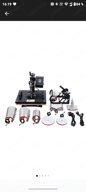 Presa imprimare pe tricouri si sepci