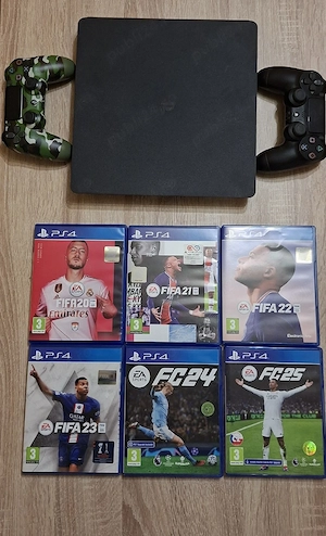 vand ps4 slim 500gb si jocuri