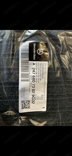 Vând 2 seturi covorașe originale Mercedes W176 și W247, noi și sigilate  - imagine 2