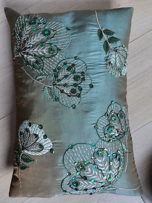 Perna Orientala Unique Beautiful Satin Cushions Handmade 38x25cm