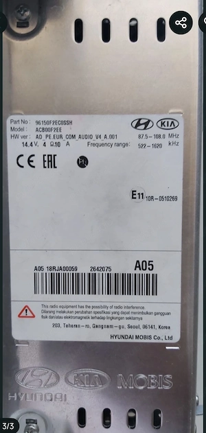 Radio Hyndai Elantra - imagine 3