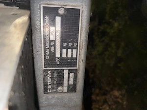 Remorcă STEMA 550 kg, cu prelată, stare bună, Germania  - imagine 2