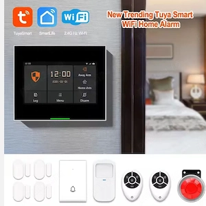 Sistem de Alarma Smart PST-H502 cu Tehnologie Duala WiFi si GSM, 7 Zone de Protectie Independente, C