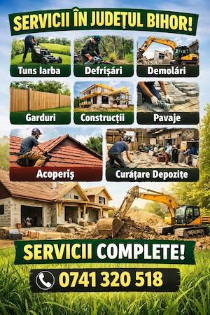 Tuns iarba defrișări etc.........