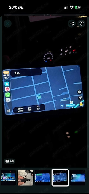 Navigatie Auto Portabila Wireless Bluetooth - CarPlay & Android Auto - imagine 2