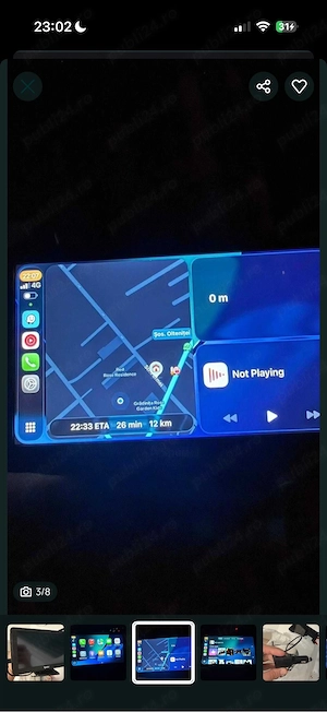 Navigatie Auto Portabila Wireless Bluetooth - CarPlay & Android Auto - imagine 5