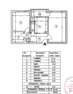 2 camere | Decomandat | 5 min Metrou Piata Sudului - imagine 4