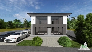 Cladire 240mp cu 2 spatii comerciale la inchiriat in centru Domnesti