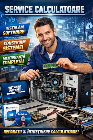 Service PC, Asamblare, Instalare software, Reparatii, Laptop