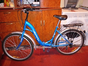 vind bicicleta pliabila cu roti mari de 24 este noua folosita de 3=4 ori pret f convenabil