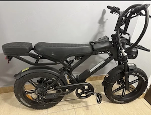 Bicicletă electrică FAT BIKE tip Super73, 627 km, baterie 15.6Ah, frâne hidraulice