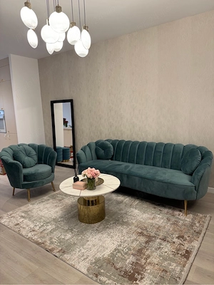 canapea si fotoliu chesterfield