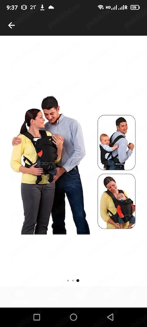 Marsupiu (Ham bebeluși) Hauck 3 way carrier