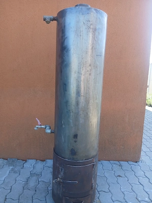 De vânzare boiler inox pe lemne 120 litri