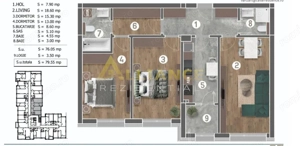 Grand Arena - 3 Camere Decomandat - Gata de mutat - imagine 11