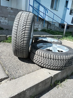 4 Jante aliaj R16 cu anvelope  - imagine 2