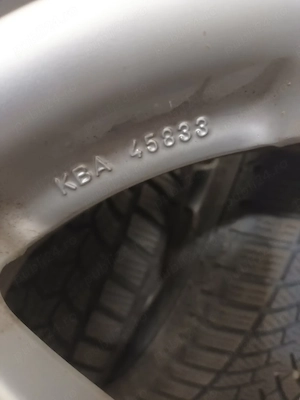 4 Jante aliaj R16 cu anvelope  - imagine 5