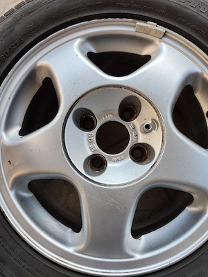 Set 4 jante + cauciucuri vară 195/60 R15 – 4 prezoane - imagine 3