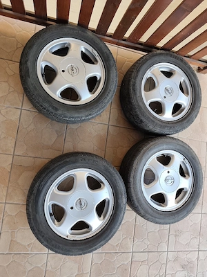 Set 4 jante + cauciucuri vară 195/60 R15 – 4 prezoane - imagine 2