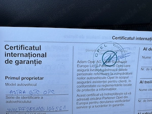 Vand Opel Astra J GTC OPC | Arden Blue | 70000 km | Istoric - imagine 8