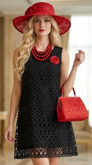 Rochie dantelă neagră, L