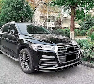 Prelungire ( Lip, extensie ) bara fata Audi Q5 SQ5 S-Line 2017-2020 /CARBON - imagine 5