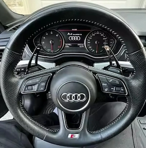Padele Volan ( schimbător viteze, extensie tip F1) compatibil Audi: A3 A4 A5 A6 Q5 Q7 - imagine 2