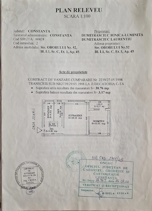 2 camere semidecomandate Casa de Cultura